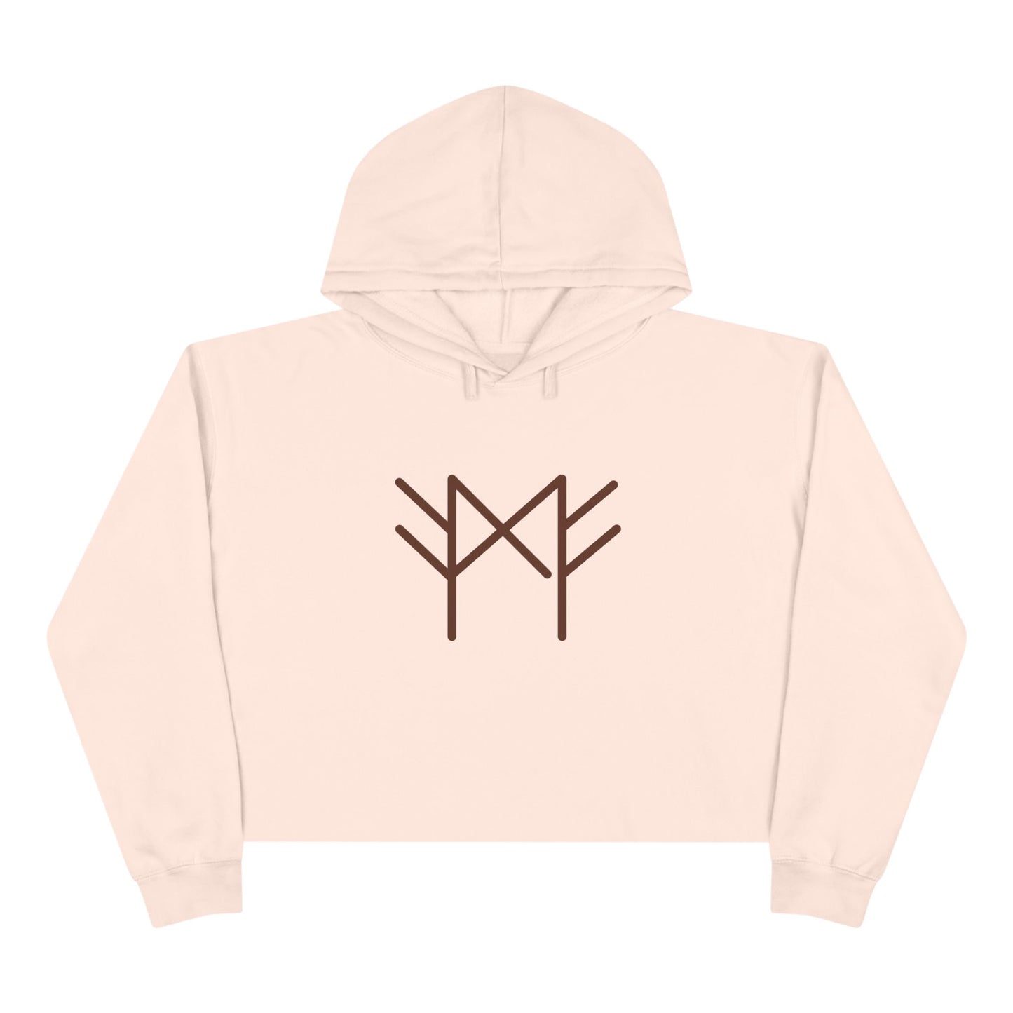 "Joyfully manifesting material goods with divine power" Crop Hoodie