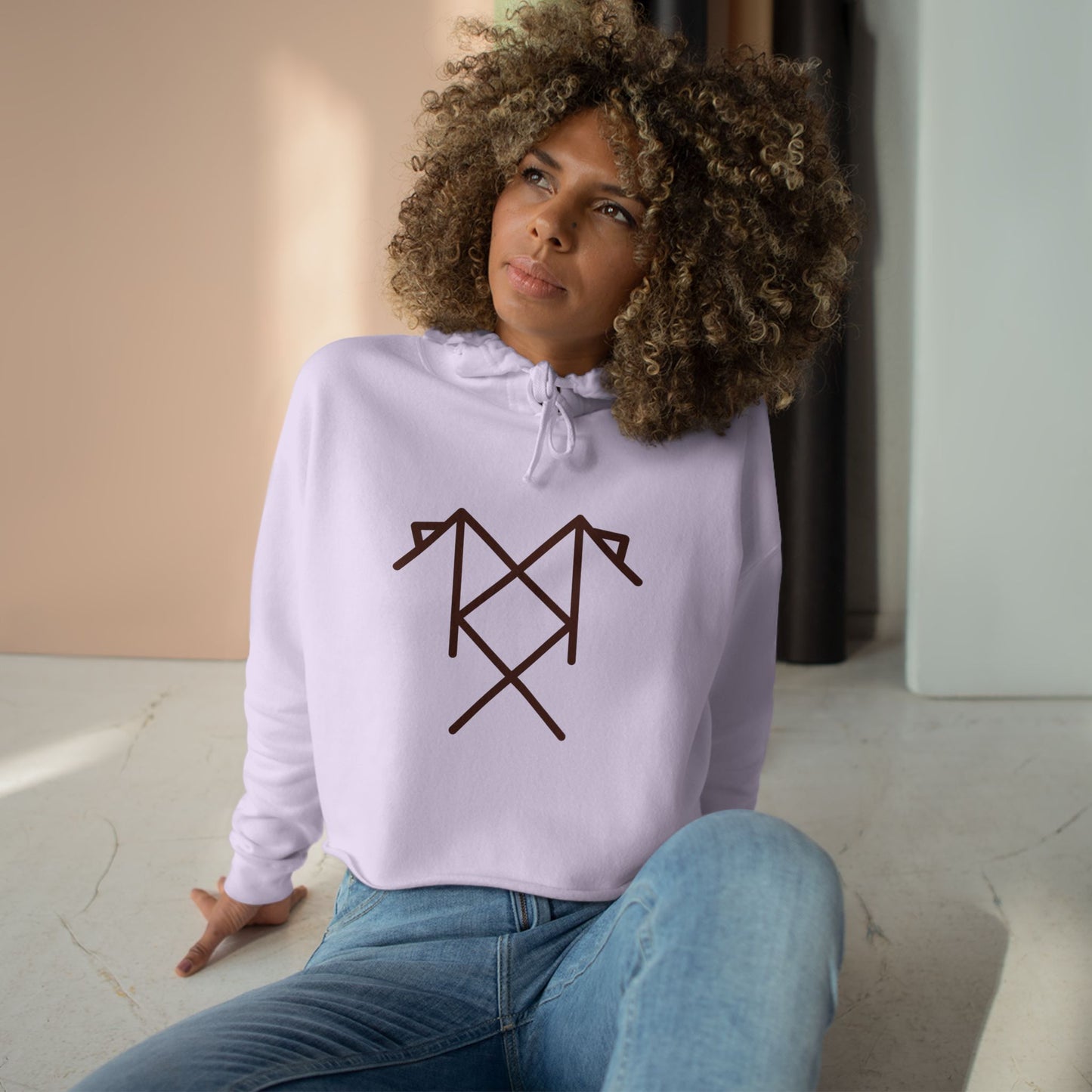 "Eliminate All Obstacles, Barriers, Blocks on Your Path to Achieve Any Goal" Crop Hoodie