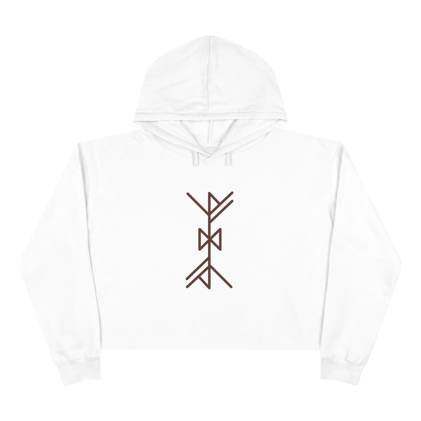 "Transforms the absence of income" Crop Hoodie