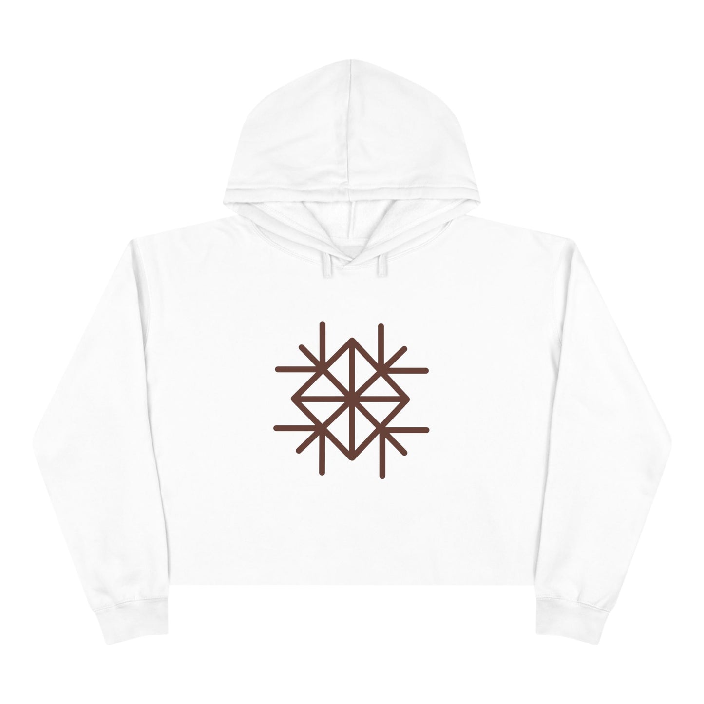 "A Universal Code That Can Cope With Any Problem Aimed at Positive Situations" Crop Hoodie
