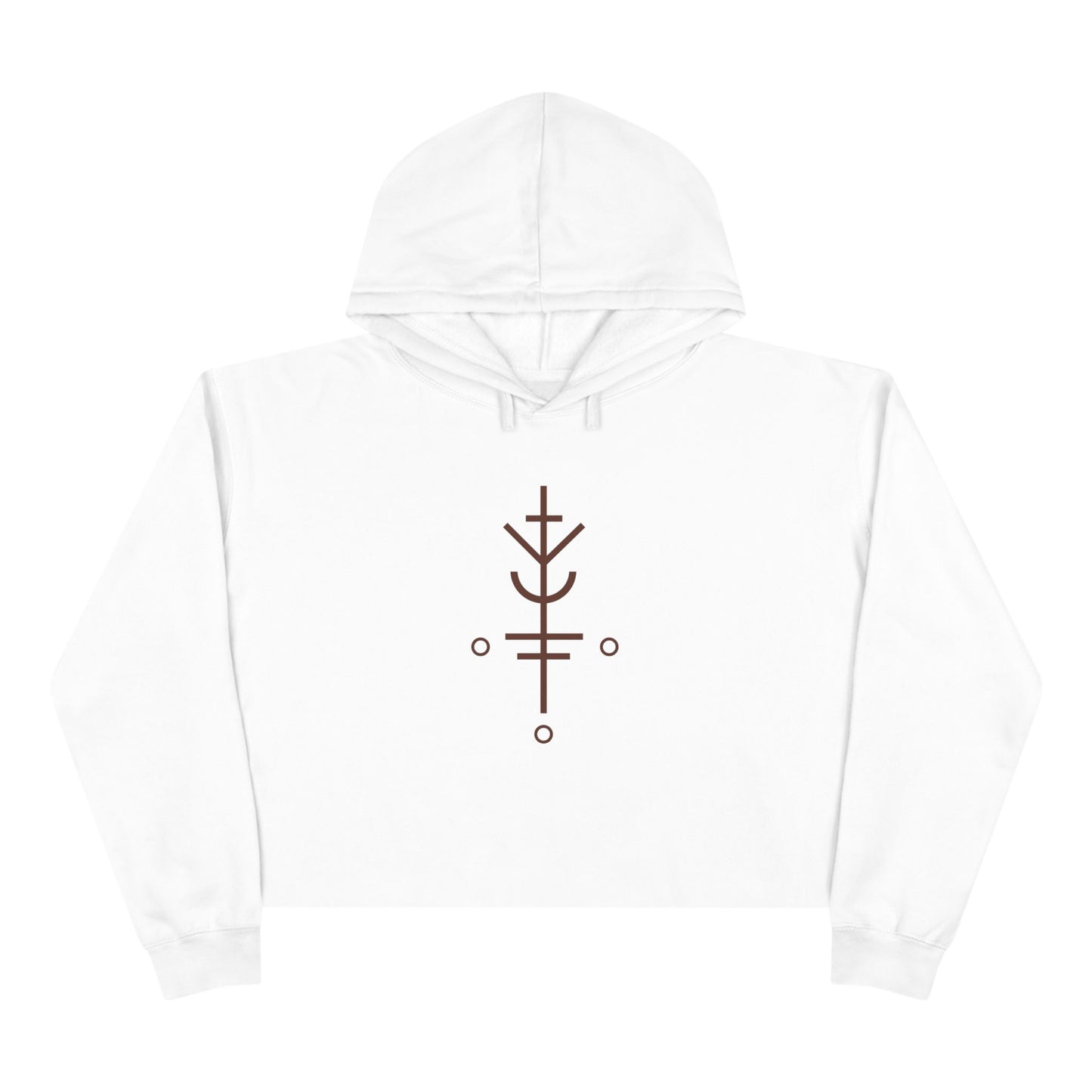 "Luck will follow you" Crop Hoodie