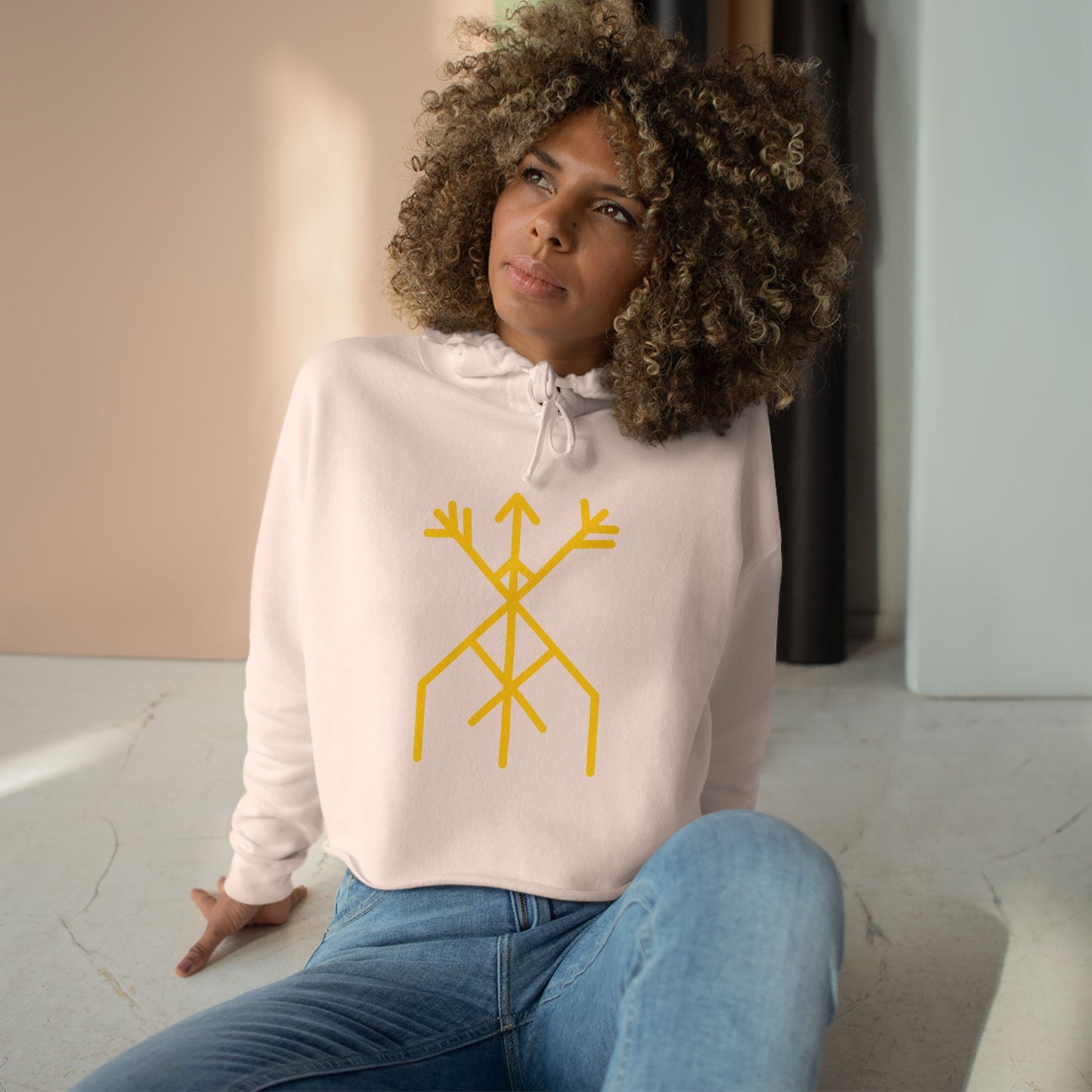 "Victory" Crop Hoodie
