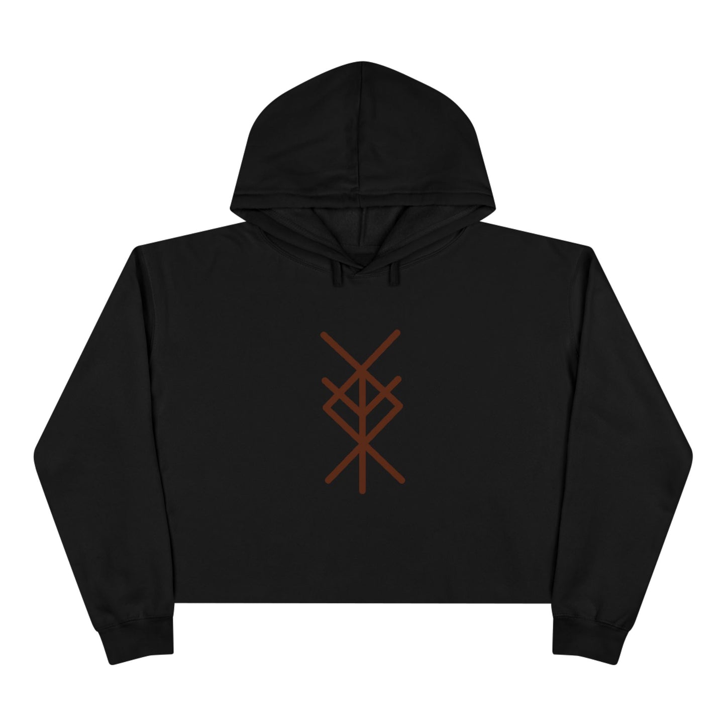 "Good luck and fortune, my deeds lead me to success" Crop Hoodie