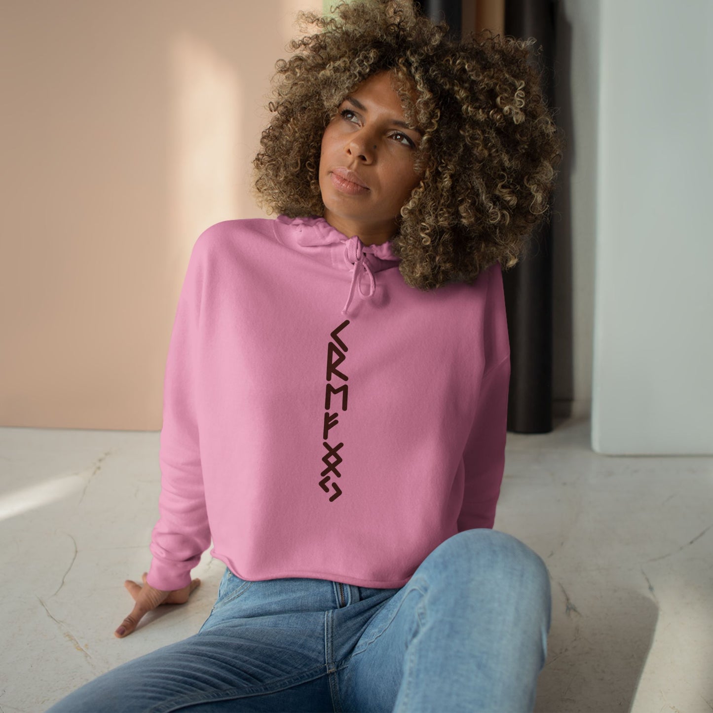 "Attract The Necessary Resources And Probabilities" Crop Hoodie