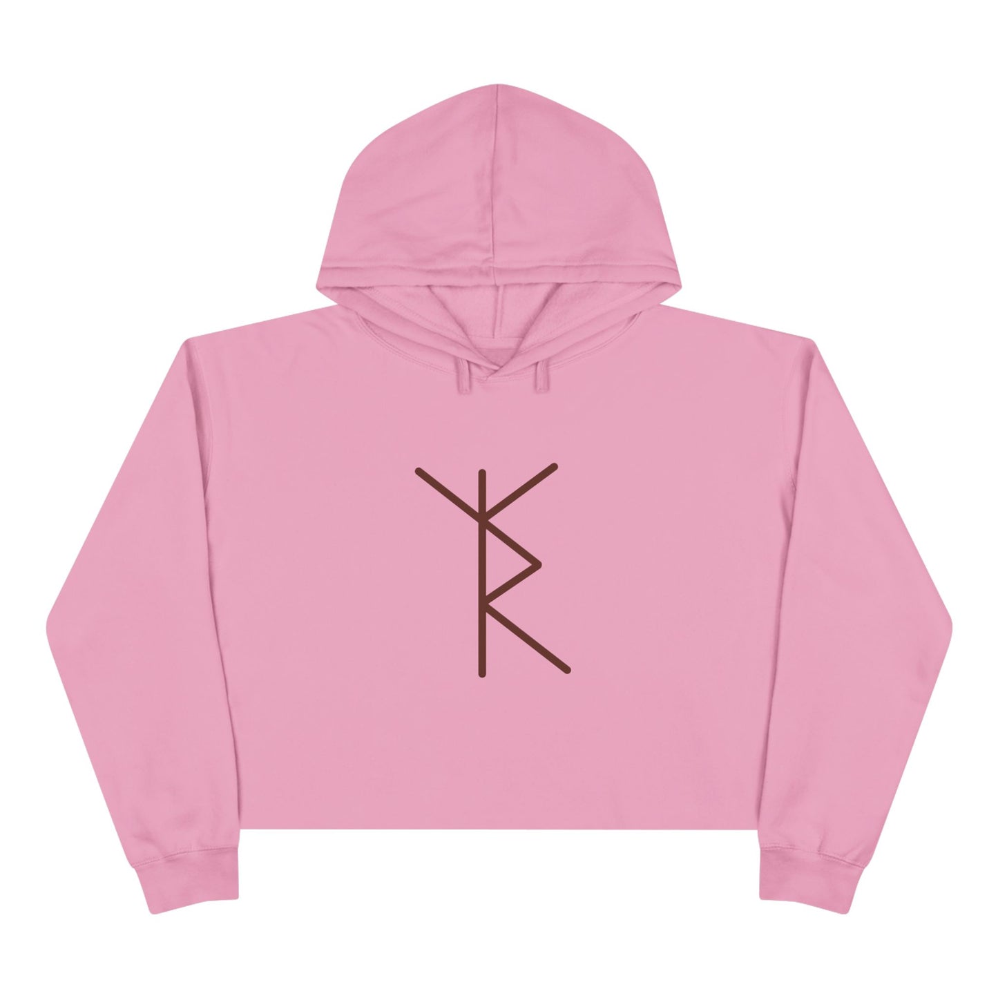 "The road to joy under the protection of higher powers for quick responses and operation" Crop Hoodie