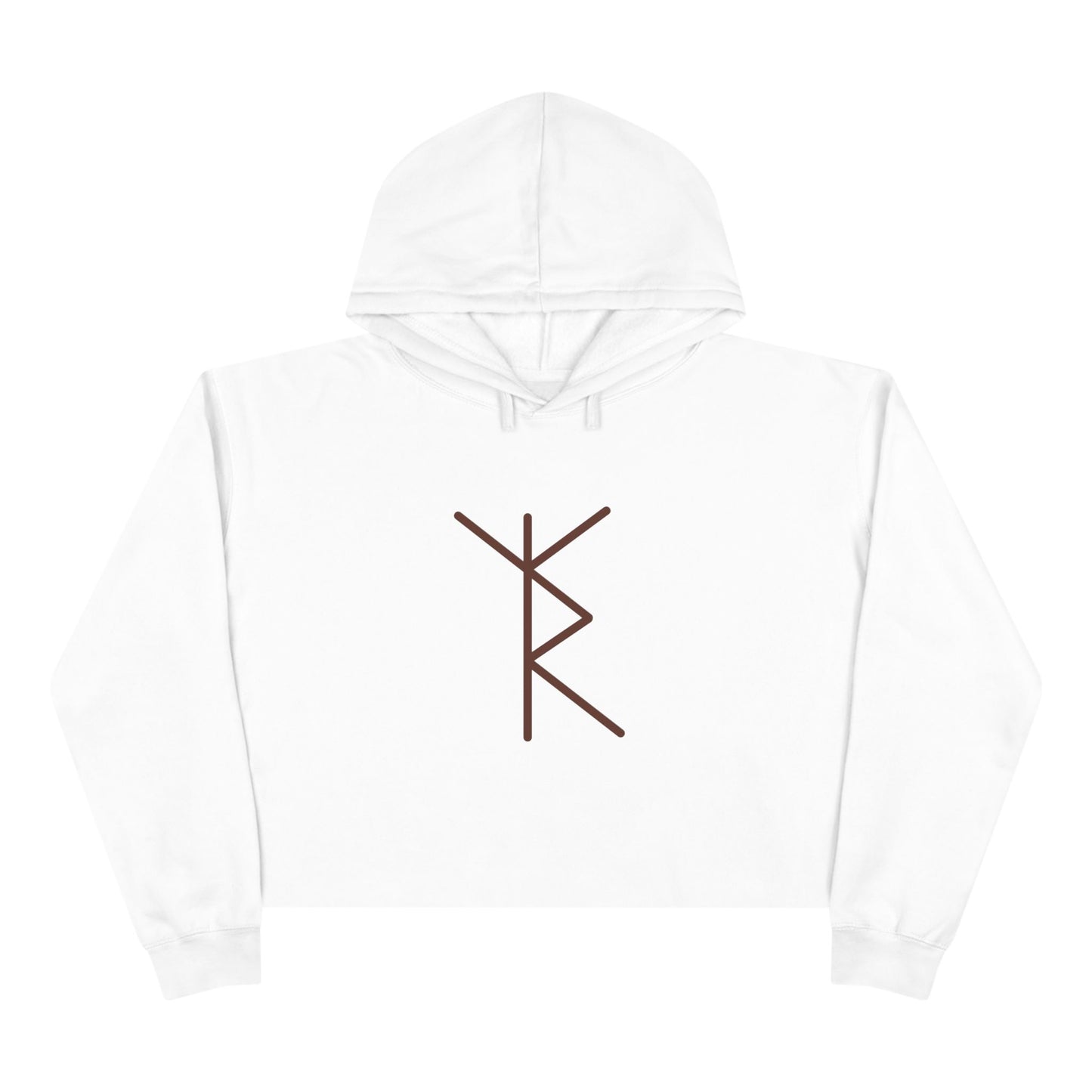 "The road to joy under the protection of higher powers for quick responses and operation" Crop Hoodie