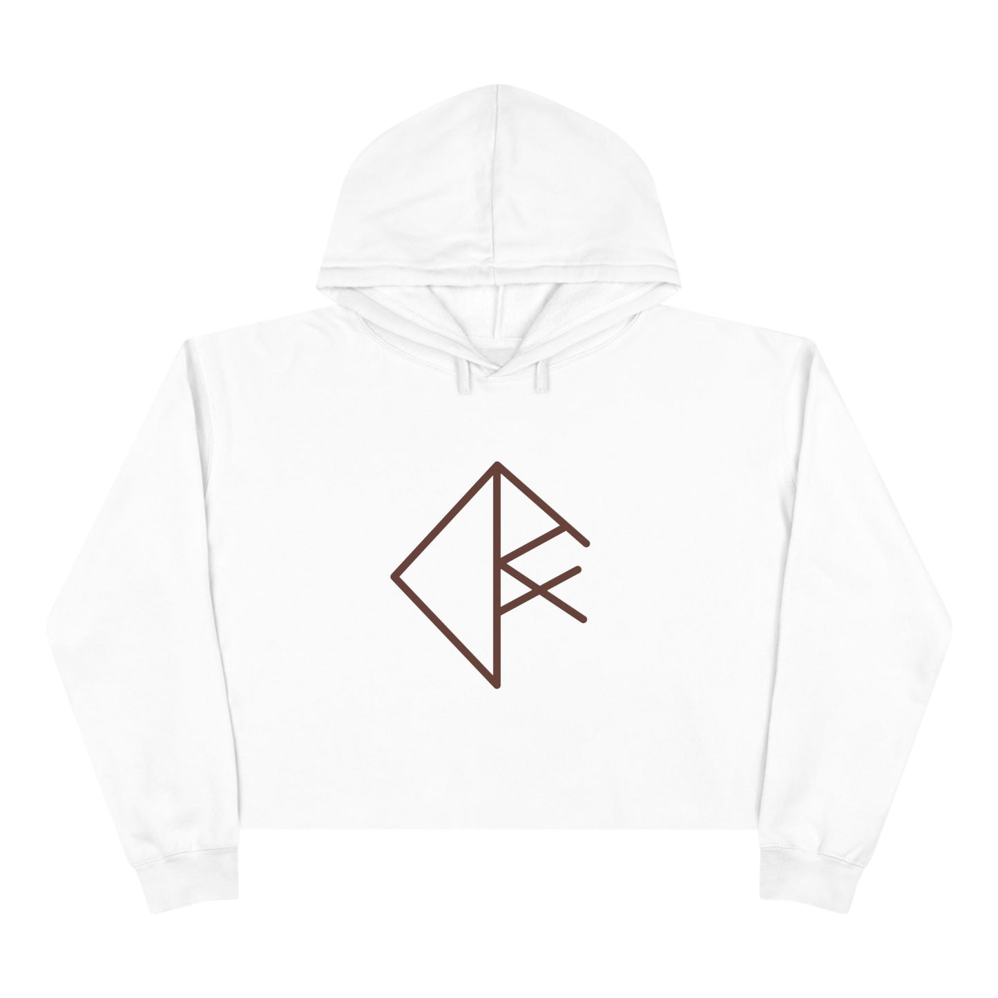 "Luck in your intuitive choices" Crop Hoodie