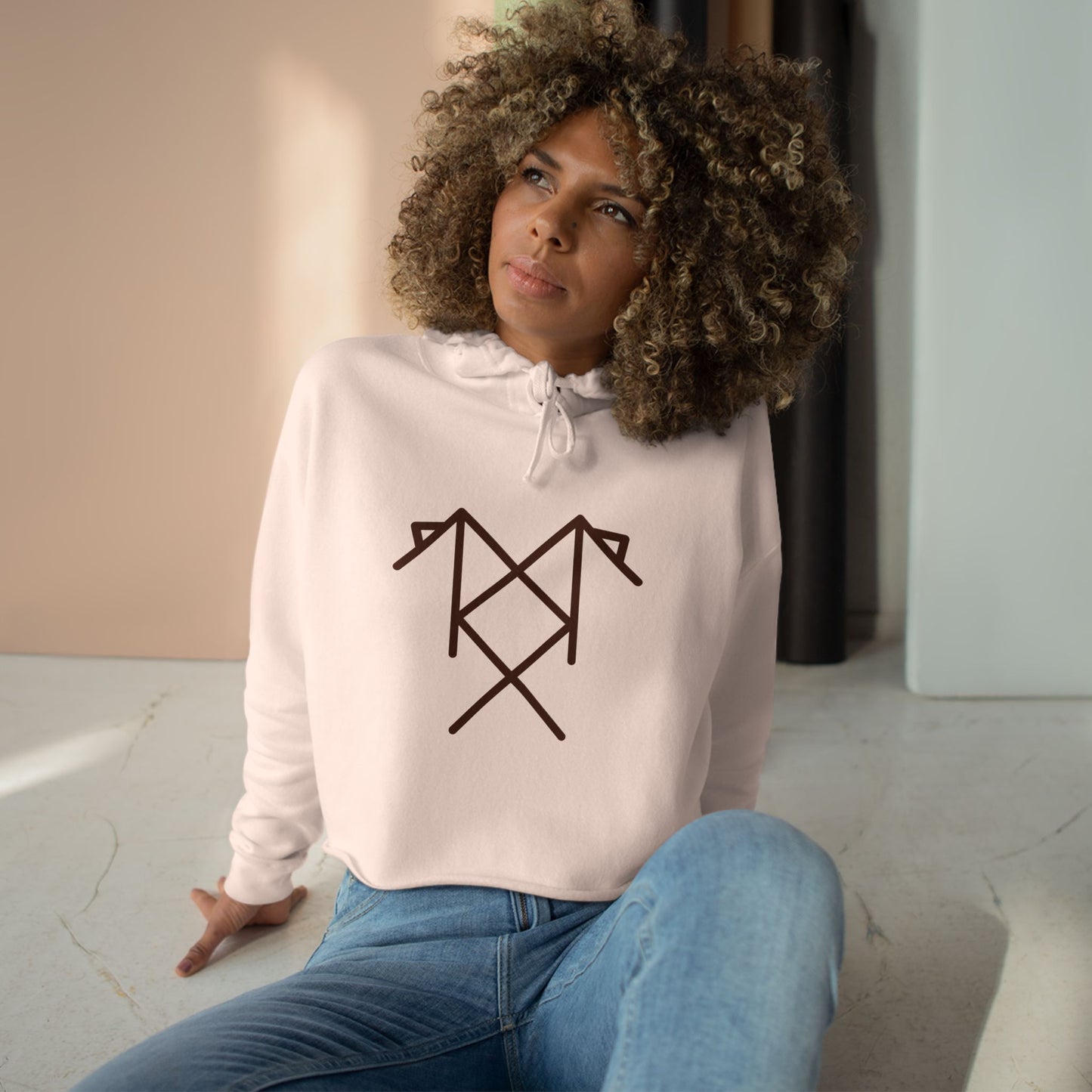 "Eliminate All Obstacles, Barriers, Blocks on Your Path to Achieve Any Goal" Crop Hoodie