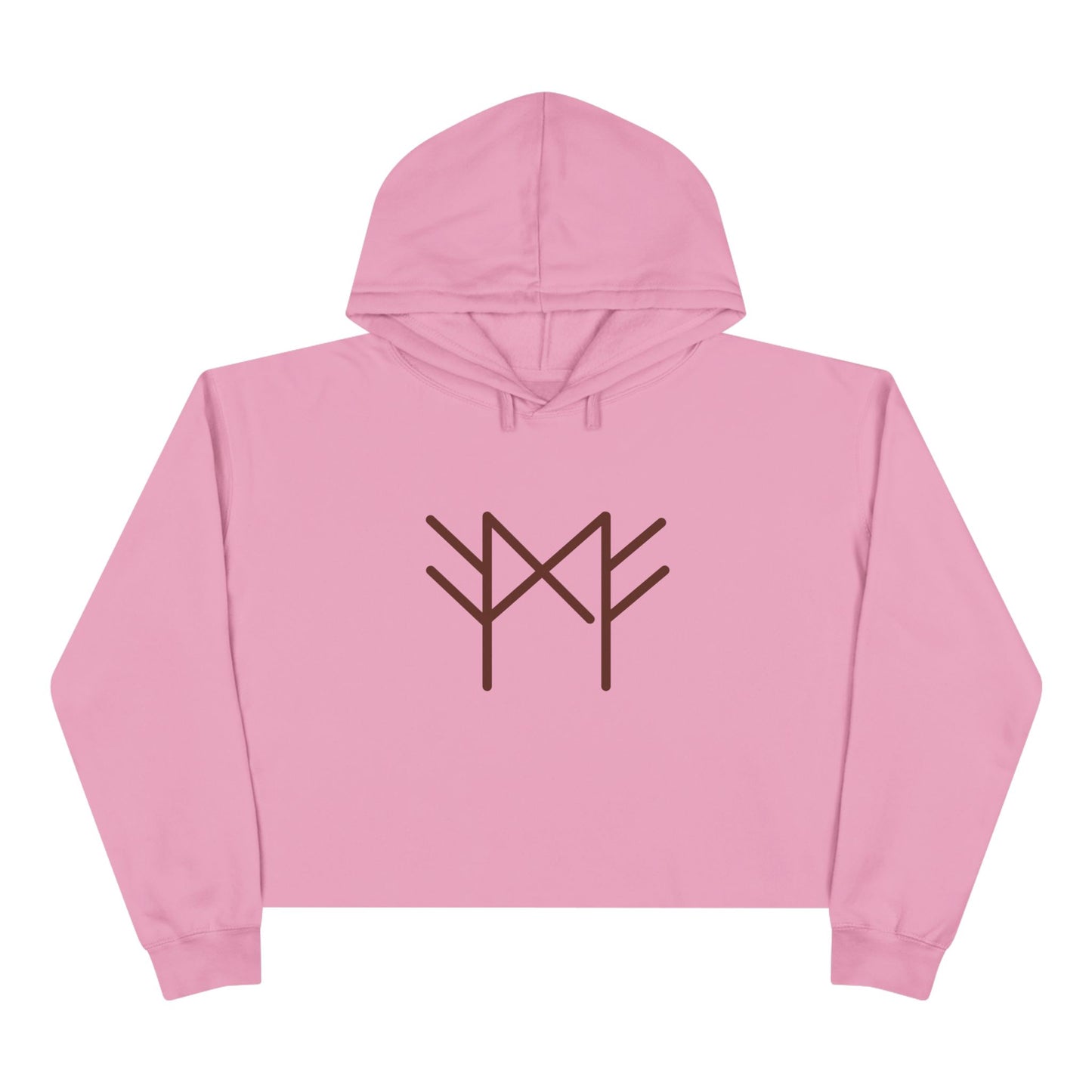 "Joyfully manifesting material goods with divine power" Crop Hoodie