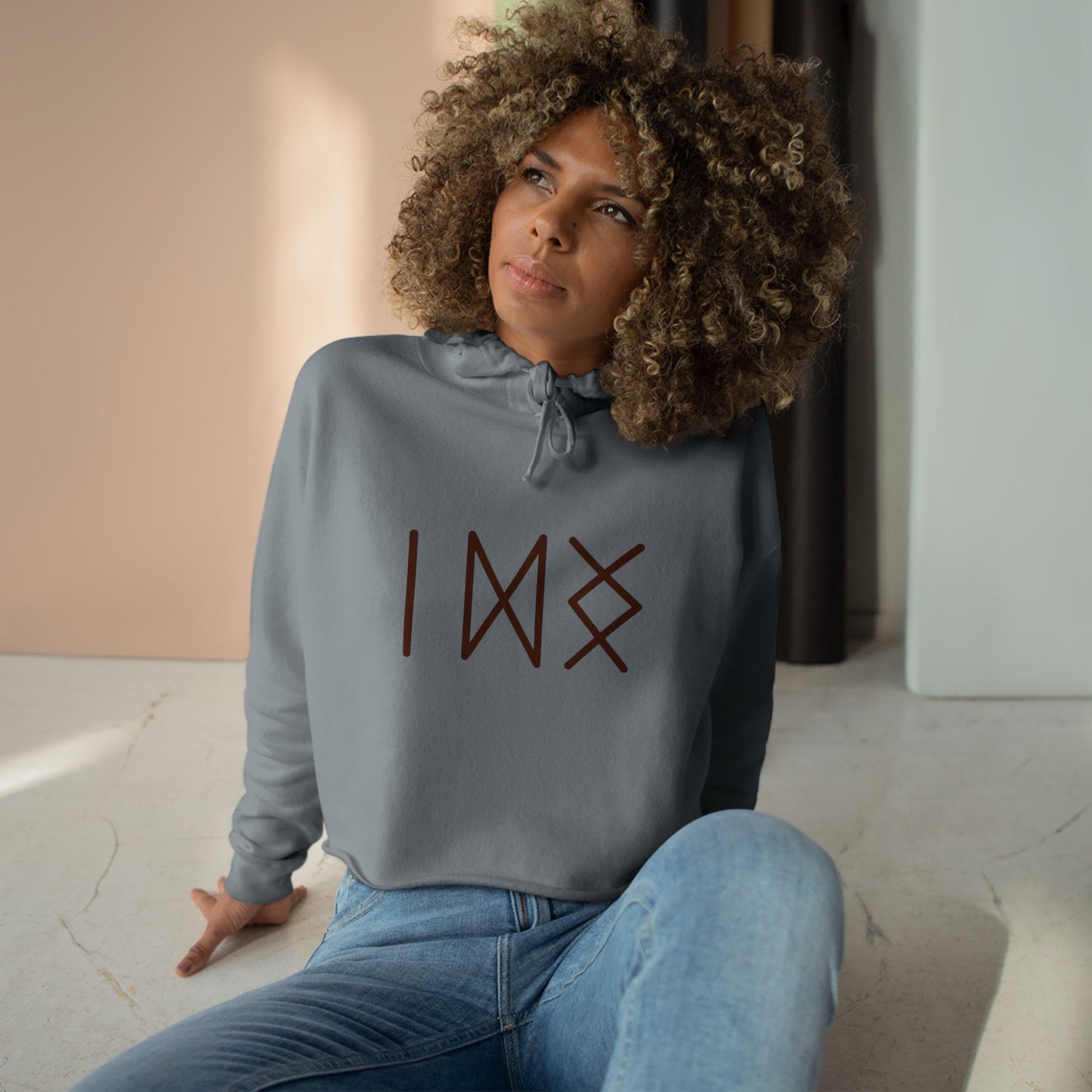 "Capable of Bringing Absolutely Any Sphere of Life From a State of Stagnation To a Positive State" Crop Hoodie