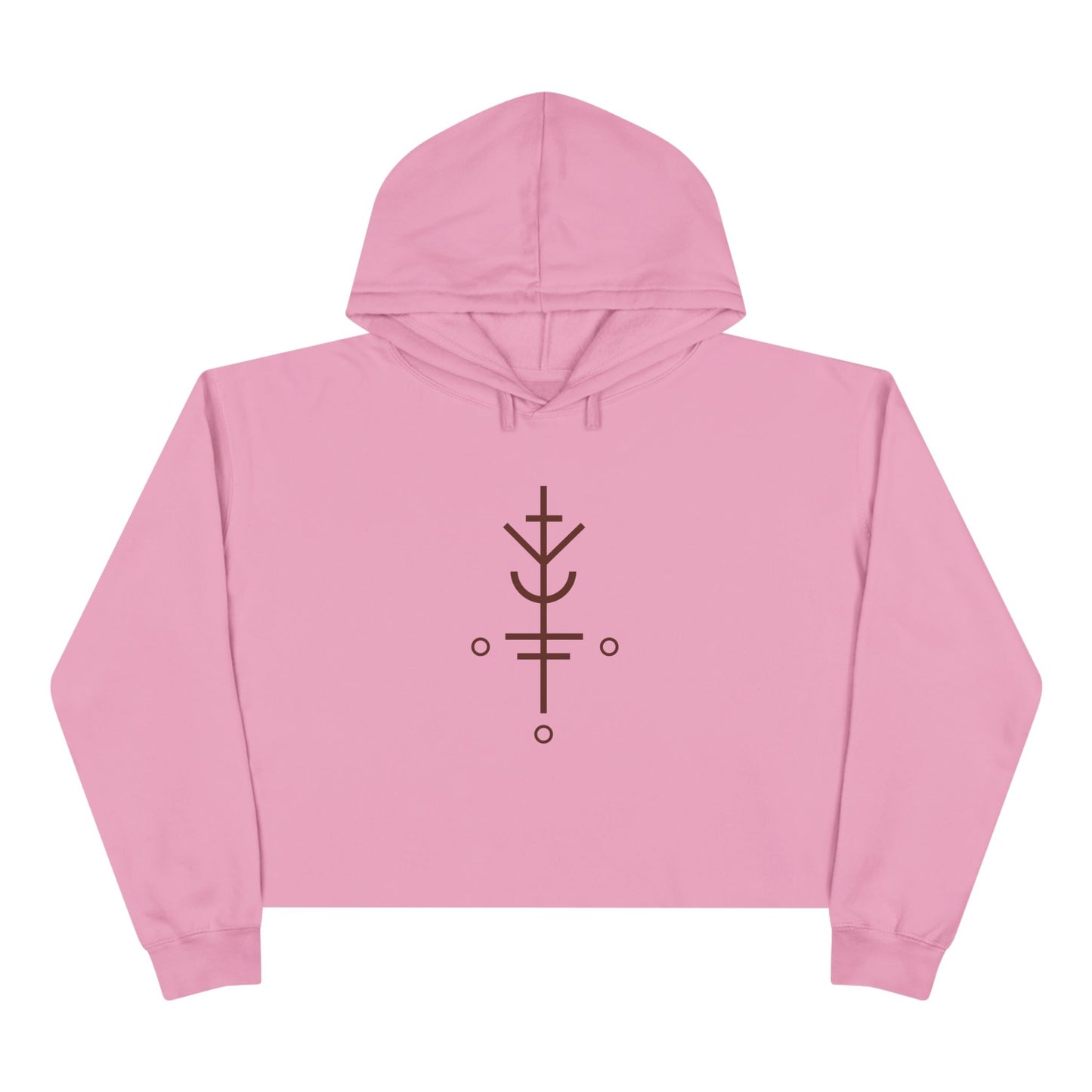 "Luck will follow you" Crop Hoodie