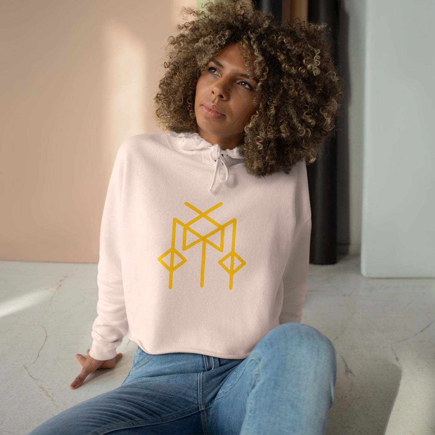 "A shift and transformation of the situation" Crop Hoodie