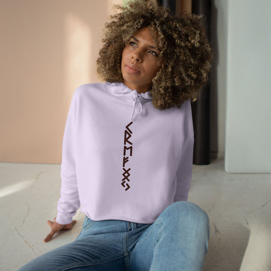 "Attract The Necessary Resources And Probabilities" Crop Hoodie