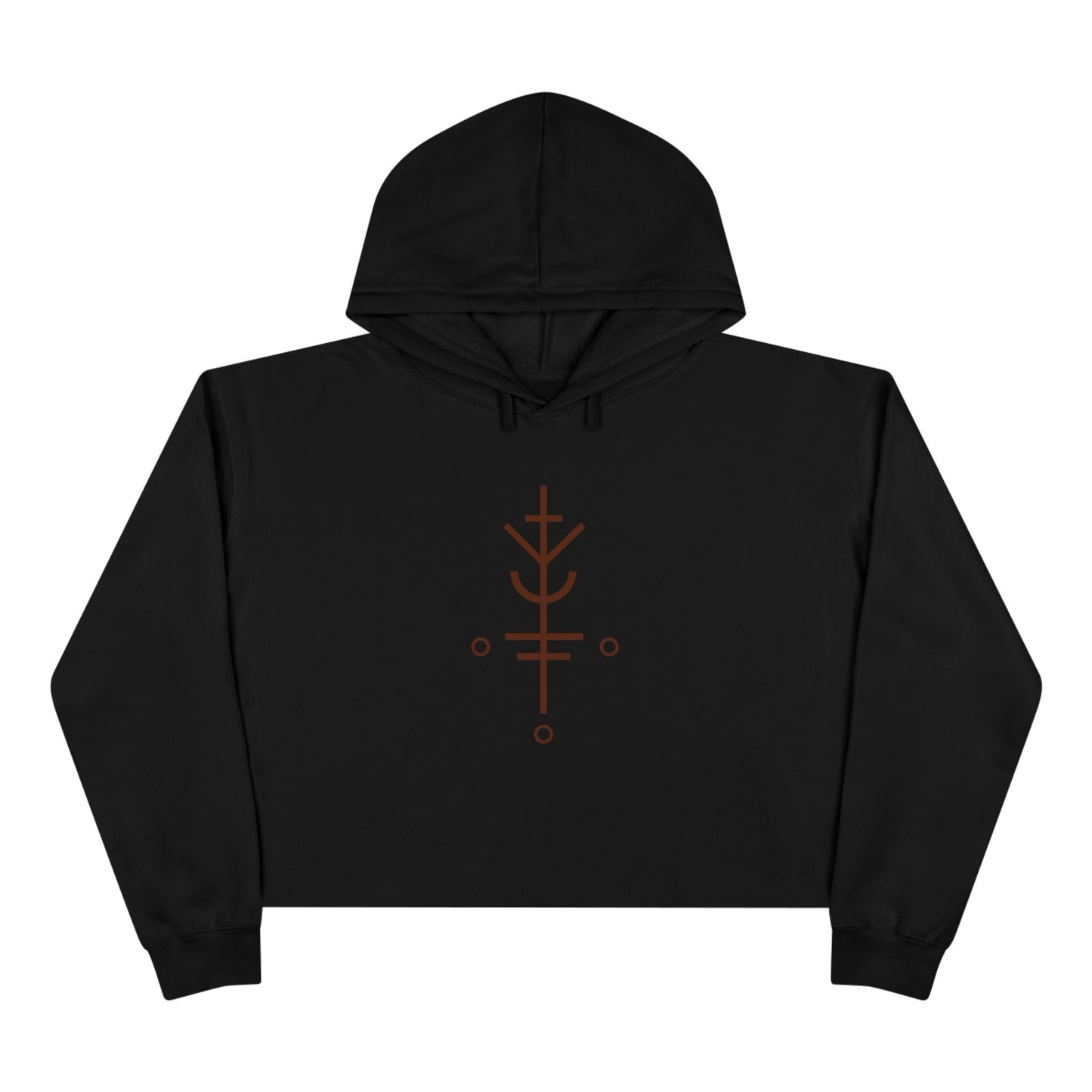 "Luck will follow you" Crop Hoodie