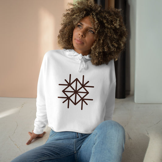 "A Universal Code That Can Cope With Any Problem Aimed at Positive Situations" Crop Hoodie