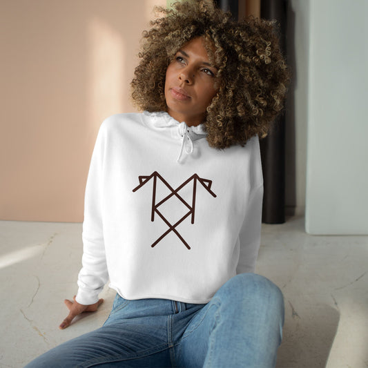 "Eliminate All Obstacles, Barriers, Blocks on Your Path to Achieve Any Goal" Crop Hoodie