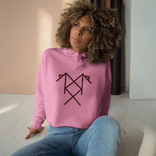 "Eliminate All Obstacles, Barriers, Blocks on Your Path to Achieve Any Goal" Crop Hoodie