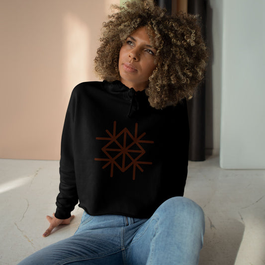 "A Universal Code That Can Cope With Any Problem Aimed at Positive Situations" Crop Hoodie
