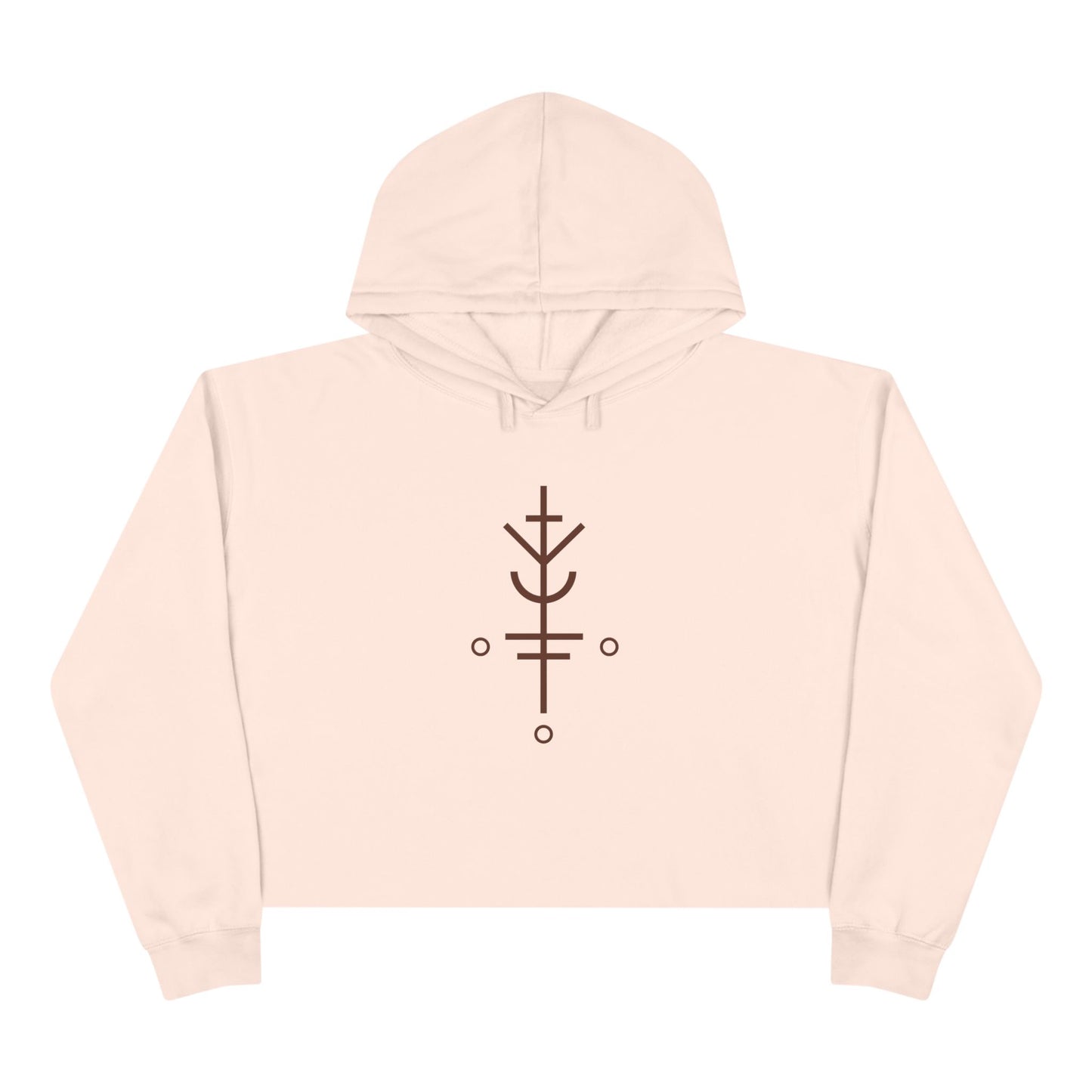 "Luck will follow you" Crop Hoodie
