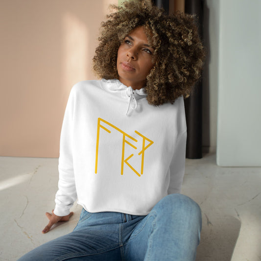 "Attracting good luck" Crop Hoodie
