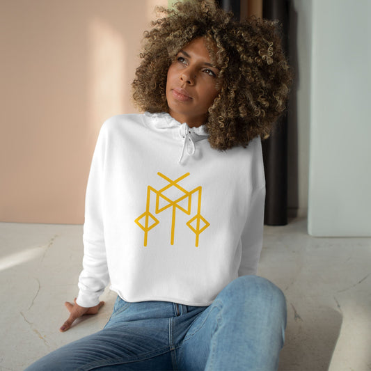 "A shift and transformation of the situation" Crop Hoodie