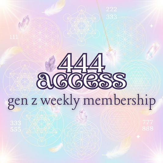The 4:44 Frequency Flow Club ✨ Weekly Energy Alignment Membership (Gen Z Spiritual Support)